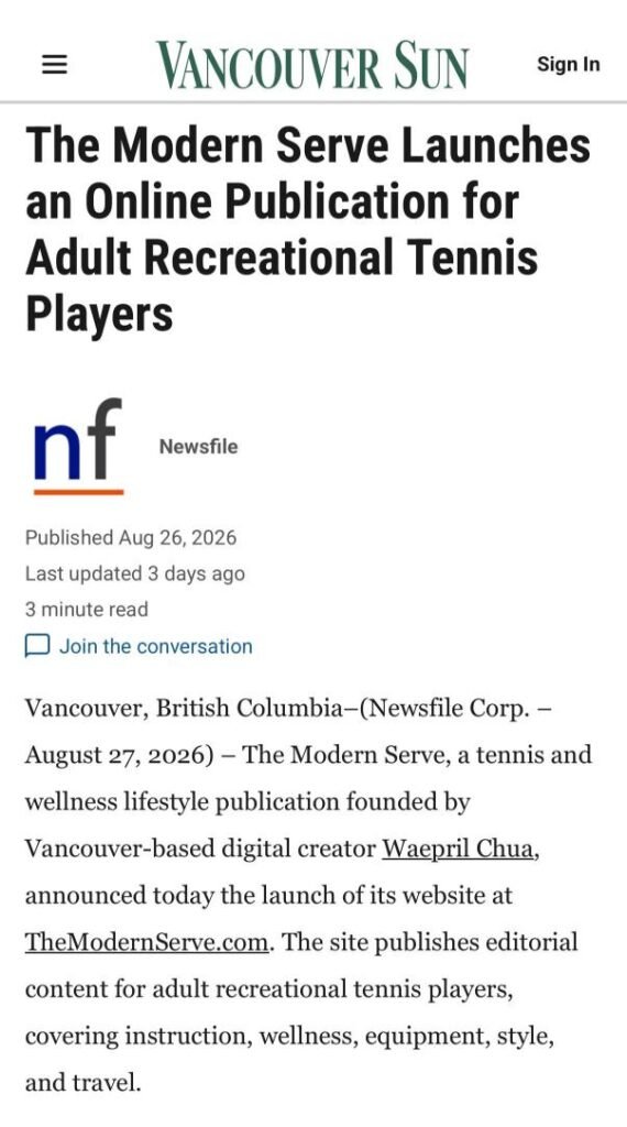 The Modern Serve Press Release